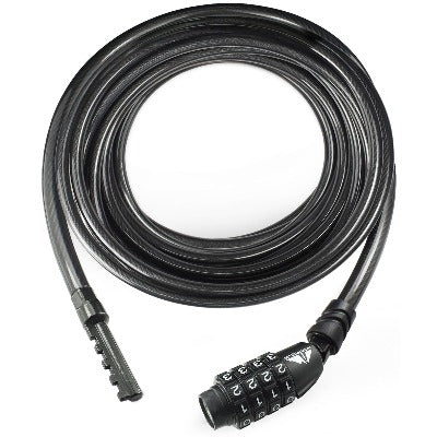 Combination Lock with Straight Cable