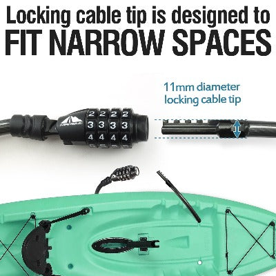 Combination Lock with Straight Cable